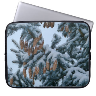 Snow in the Pines Laptop Sleeve