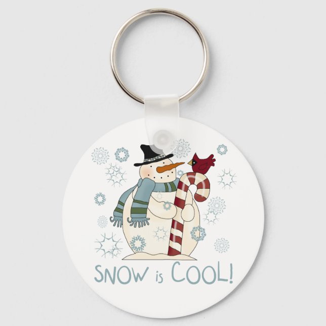 Snow is Cool Holiday Tshirts and Gifts Key Ring (Front)