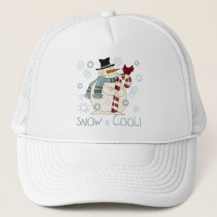 Snow is Cool Holiday Tshirts and Gifts Trucker Hat