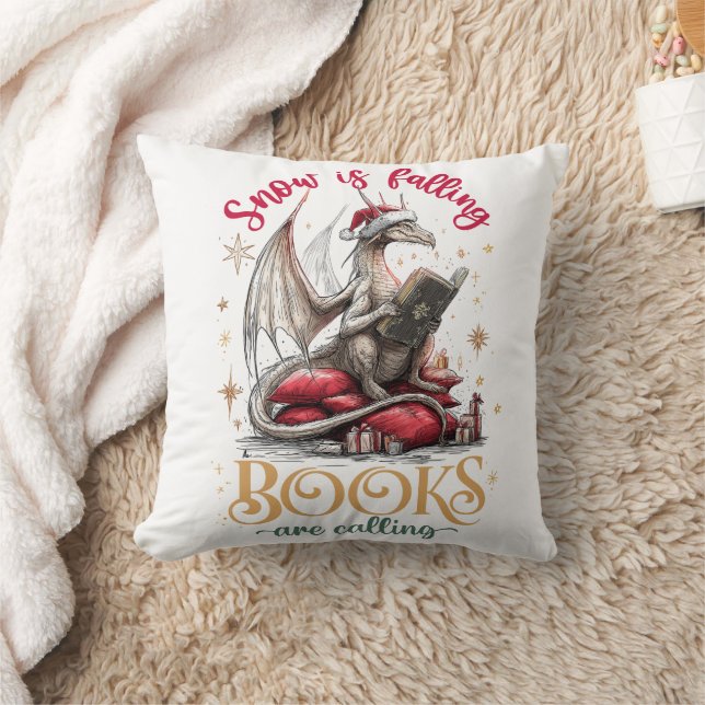 Snow Is Falling, Books Are Calling  Cushion (Blanket)