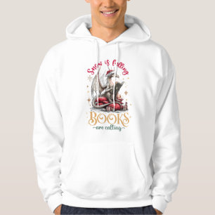 Snow Is Falling, Books Are Calling Hoodie