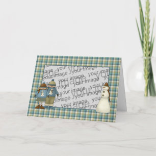 Snow Kids Christmas Card