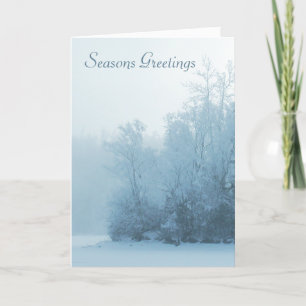 Snow Kissed Forest Gothic Holiday Card