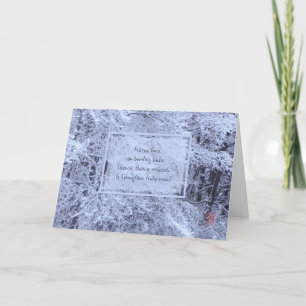 Snow-laden Branches Winter Thinking of You Card