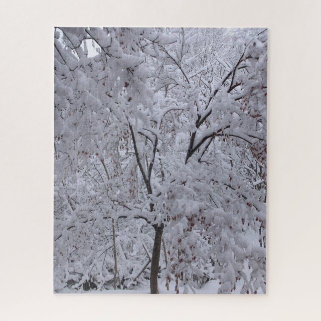 Snow-Laden Trees Jigsaw Puzzle (Vertical)