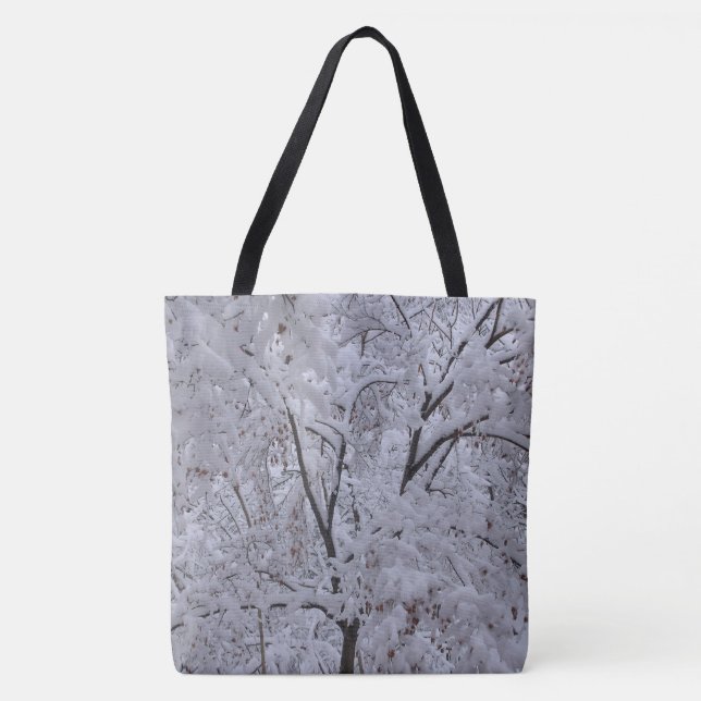 Snow-Laden Trees Tote Bag (Front)