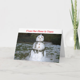 Snow Lady Christmas Card