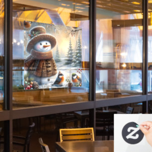 Snow Lady Window Cling