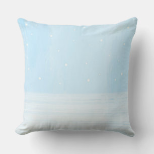 snow landscape art cushion