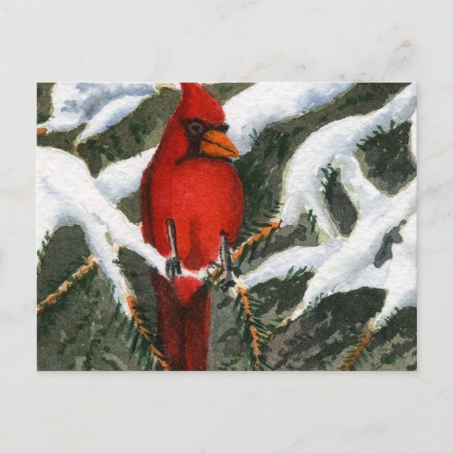 Snow Landscape Print Postcard (Front)
