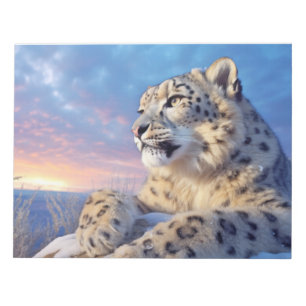 Snow Leopard Animal Nature Majestic Wild Notepad
