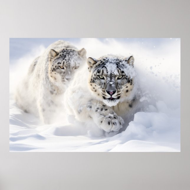 Snow Leopard Animal Nature Majestic Wild Poster (Front)