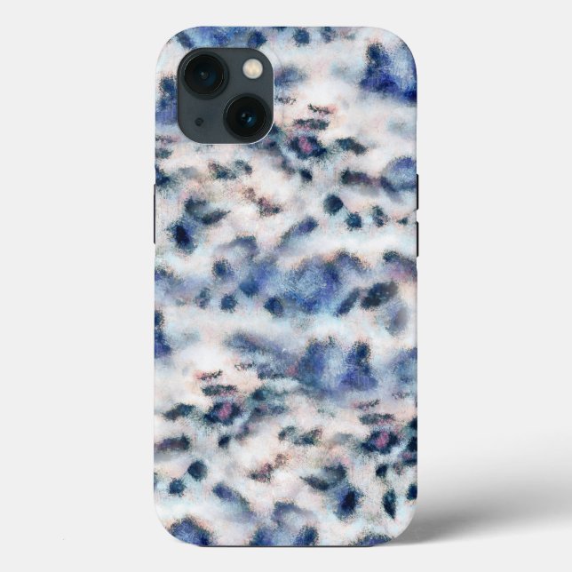 Snow Leopard Animal Print Skin Pattern  Case-Mate iPhone Case (Back)