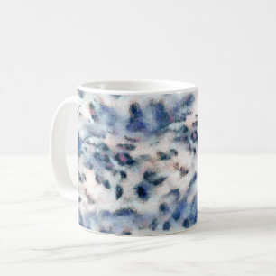 Snow Leopard Animal Print Skin Pattern Coffee Mug