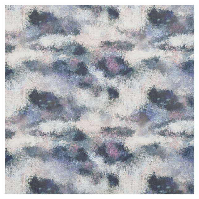 Snow Leopard Animal Print Skin Pattern Fabric (Swatch)