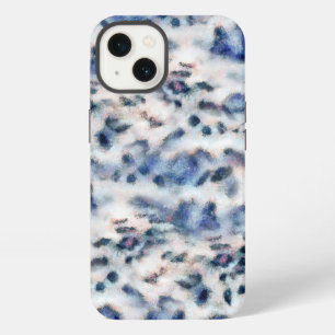 Snow Leopard Animal Print Skin Pattern iPhone 13 Case