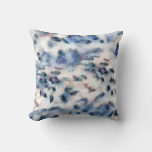 Snow Leopard Animal Print Skin Pattern  Throw Pill Cushion