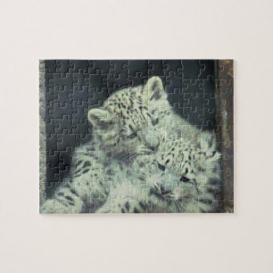 Snow Leopard Babies Jigsaw Puzzle