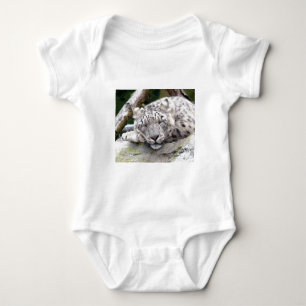 Snow Leopard - beautiful! Baby Bodysuit