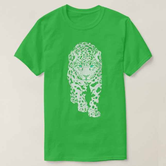 Snow Leopard Big Cat Wildlife  T-Shirt (Design Front)
