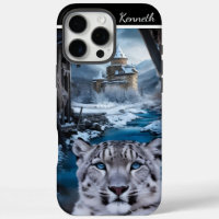 Snow Leopard by the Winter Castle