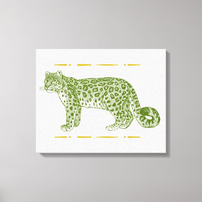 Snow leopard canvas print (Front)