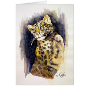 Snow Leopard Card