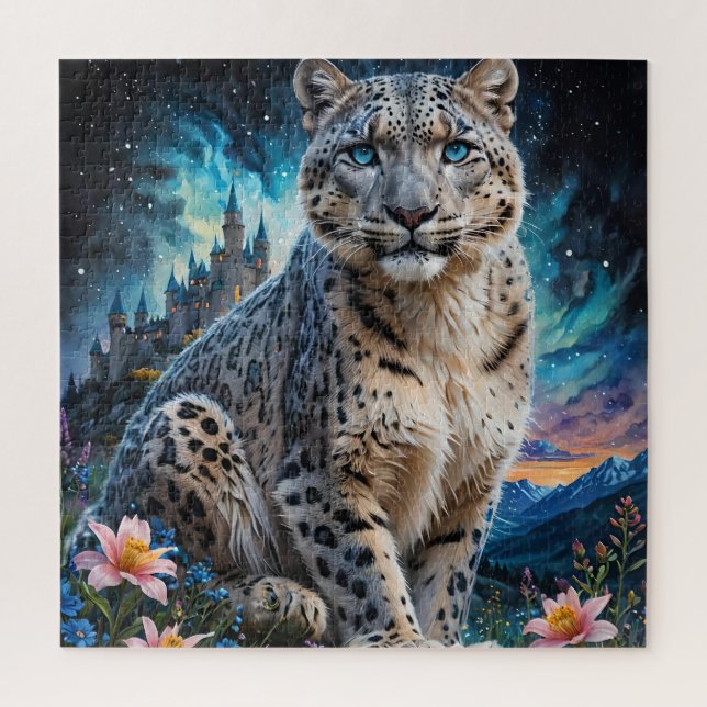Snow Leopard Castle stars Jigsaw Puzzle (Vertical)