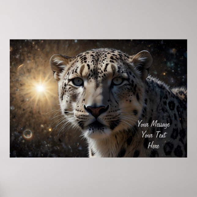 Snow Leopard Celestial Guardian Poster (Front)