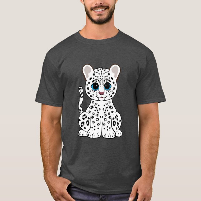 Snow Leopard Cub T-Shirt (Front)