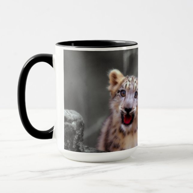 Snow Leopard Cubs Mug (Left)