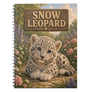 Snow Leopard Cute Baby Storybook Nursery Animal Notebook
