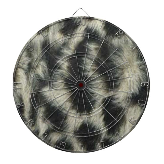 Snow Leopard Dart Board (Front)