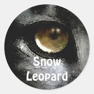 Snow Leopard Endangered Species Stickers
