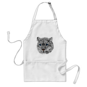 Snow Leopard Fractal Standard Apron