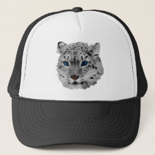 Snow Leopard Fractal Trucker Hat