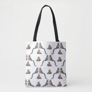 Snow Leopard Frenzy All-Over-Print Bag