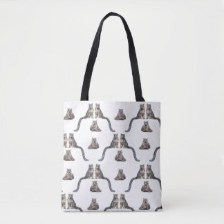 Snow Leopard Frenzy All-Over-Print Bag