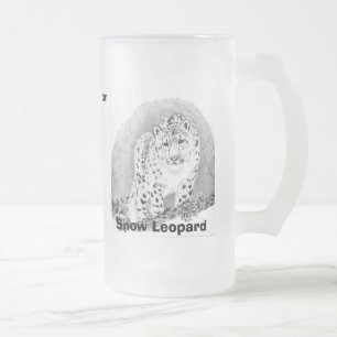 Snow Leopard Frosted Mug