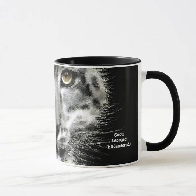 Snow Leopard Gift Mug (Right)