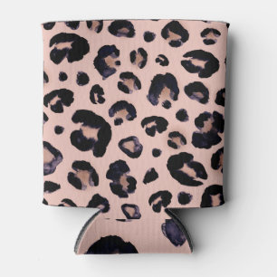 Snow Leopard, Hand Drawn Texture. Can Cooler