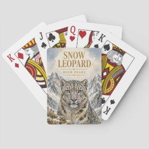 Snow Leopard High Peaks Wildlife Playing Cards