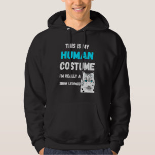 Snow Leopard Human Costume Snow Leopard Cat Hoodie