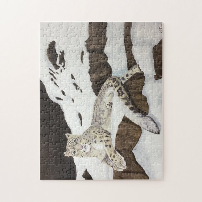 Snow Leopard Jigsaw Puzzle (Vertical)