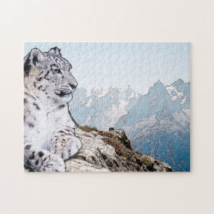 Snow Leopard Jigsaw Puzzle