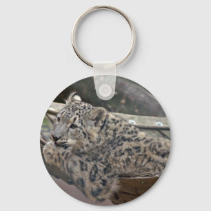 Snow Leopard Key Ring