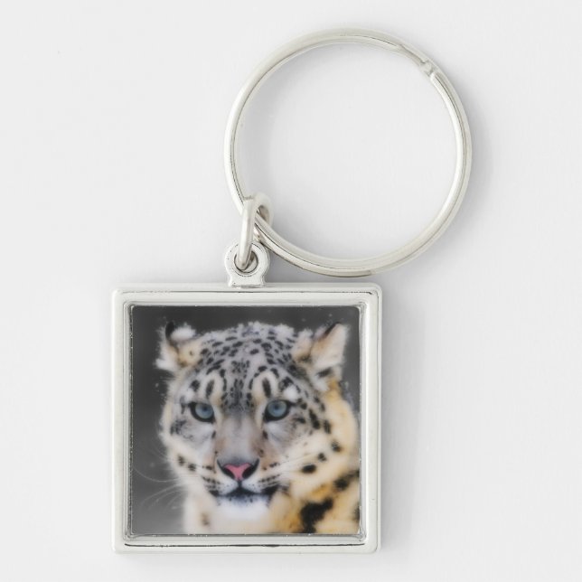 Snow Leopard Key Ring (Front)