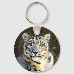 Snow Leopard Key Ring