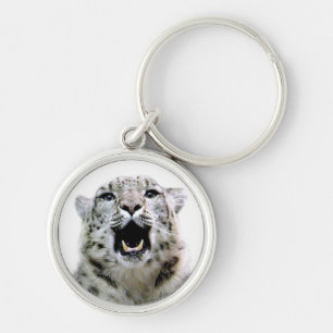 Snow Leopard Key Ring