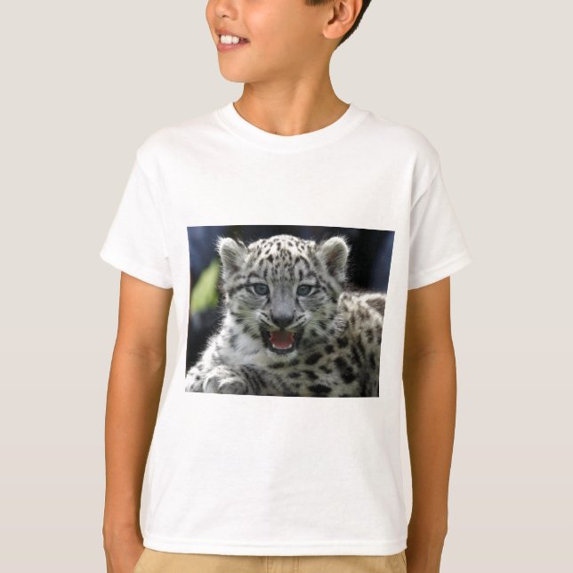 Snow Leopard Kitten T-Shirt (Front)